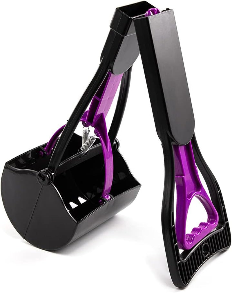 Dog Pooper Scooper for Dogs and Cats with Long Handle Foldable Poop Scooper for Large Dogs Scooper for Grass and Gravel