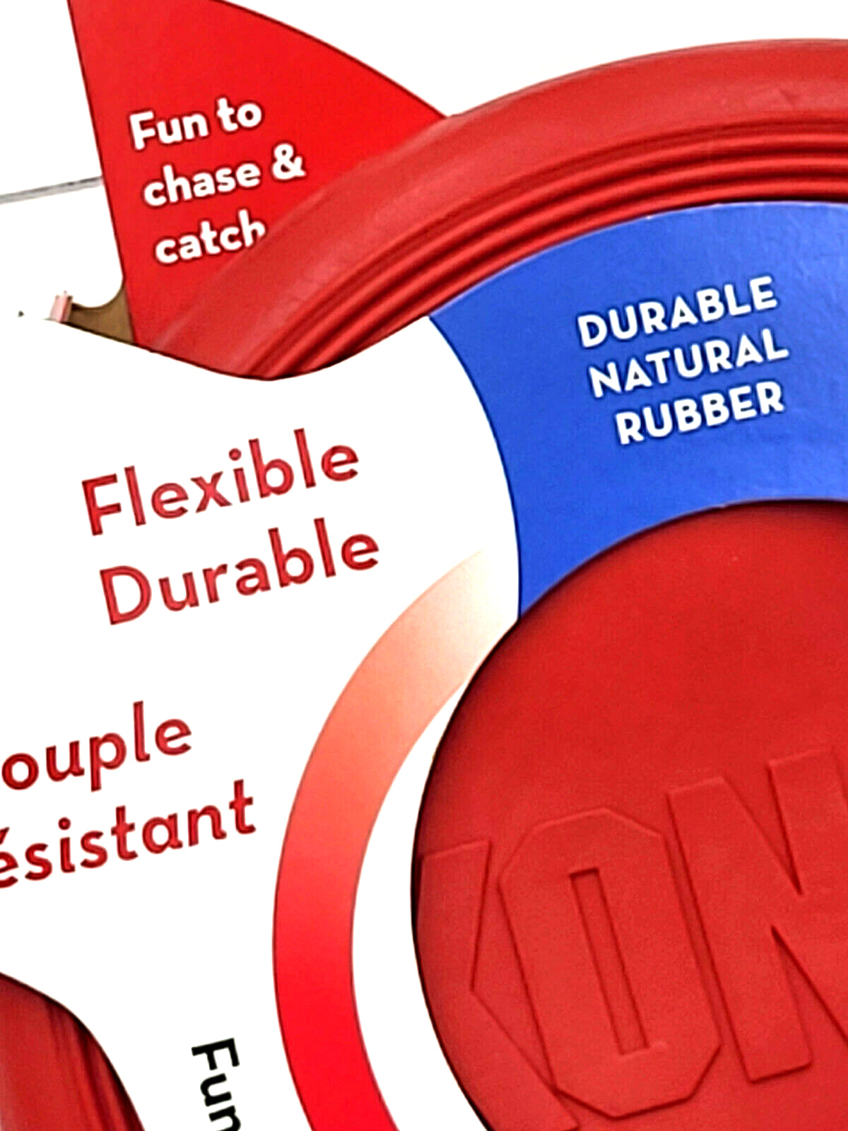 KONG Flexible Flyer SMALL Durable Rubber Frisbee Dog Fetch Toy 7.5"