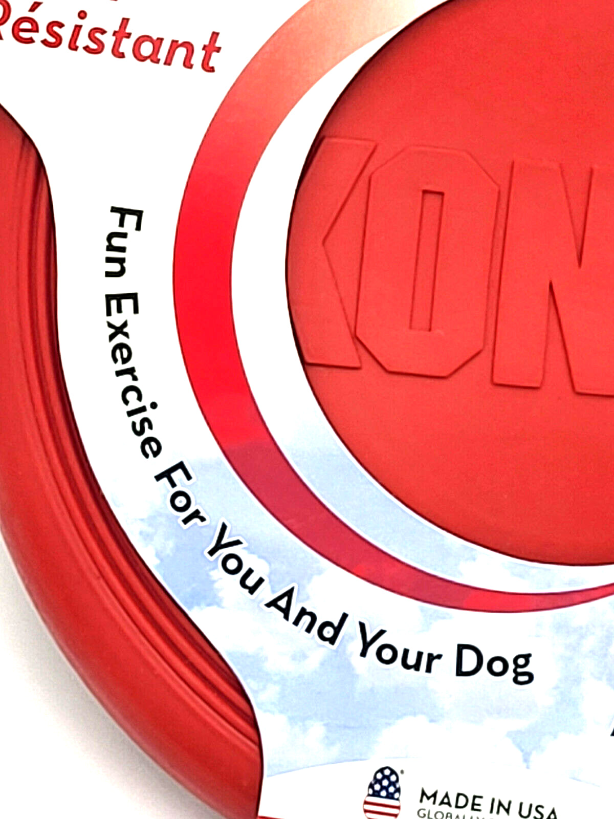 KONG Flexible Flyer SMALL Durable Rubber Frisbee Dog Fetch Toy 7.5"