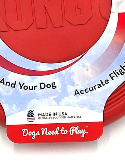 KONG Flexible Flyer SMALL Durable Rubber Frisbee Dog Fetch Toy 7.5"